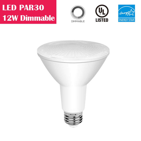 Image of LED PAR30 Long-neck 12W 75W-equivalent CRI80 840LM 40° Dimmable AC100-130V LED Light Bulb