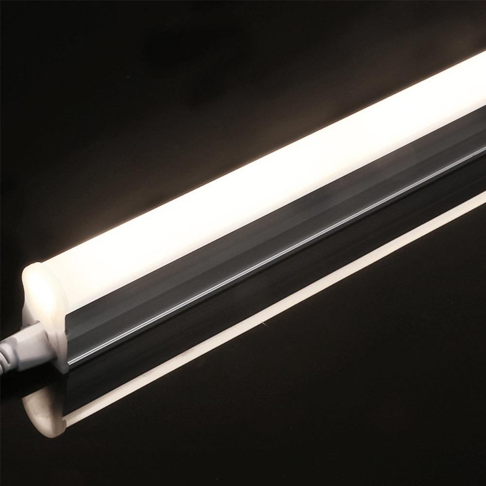 FREE SHIPPING 10Pcs Pack /2FT/3FT/4FT/5FT Line Voltage AC T5 LED Tube Light Integrated with Aluminum Fixture and Milky White cover