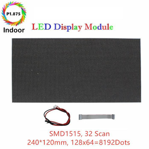 Image of M-HD1.8 High Definition P1.875 (1.875mm) Small Pixel Pitch Indoor LED Module, Full RGB Pixel LED Tile in 240*120mm with 8192 dots, 1/32 Scan, 800 Nitsfor indoor Display
