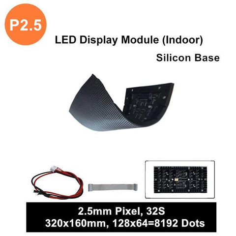Image of M-SF2.5L (P2.5) Silicon Based LED Module, 2.5mm Full RGB Pixel Panel Screen in 320 * 160 mm with 8192 dots, 1/32 Scan, 800 Nits LED Tile for Indoor Display