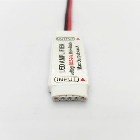 Image of Mini RGBW Amplifier 4 Channel for 12V or 24V RGBW / RGBWW Color LED Flexible Strip Lights