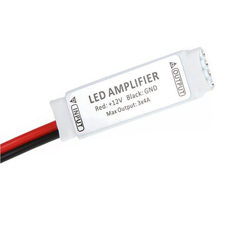 Image of Mini RGB LED Amplifier Controller with for RGB multi-color 5050 3528 LED Flexible Strip Light DC12V 12A 144W RGB 4pin Signal amplifier