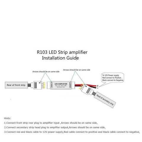 Image of Mini RGB LED Amplifier Controller with for RGB multi-color 5050 3528 LED Flexible Strip Light DC12V 12A 144W RGB 4pin Signal amplifier