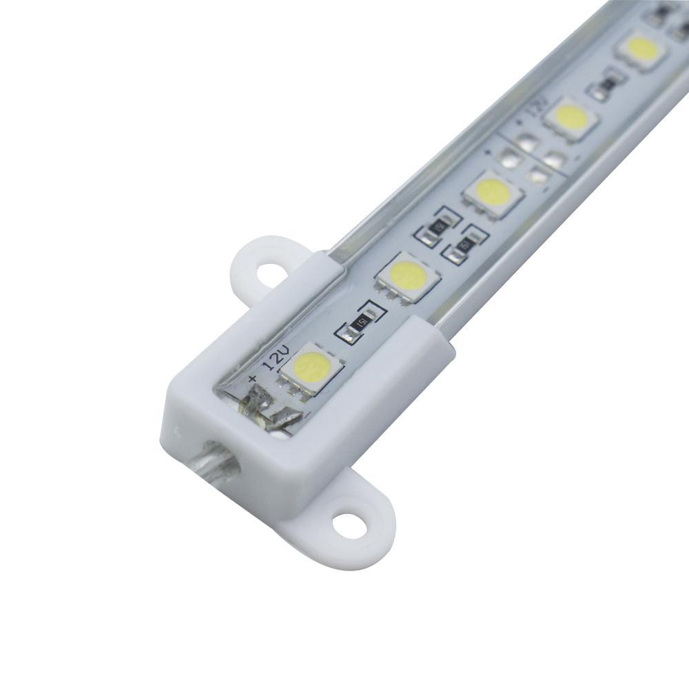 5-Pack 1.64ft/50cm DC 12V 7.2Watt SMD5050-45 12mm Wide Waterproof Aluminum Shell LED Rigid Light Bar