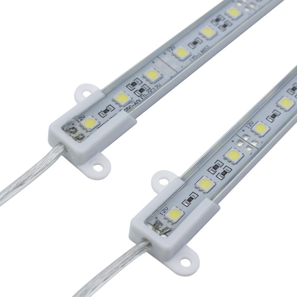 5-Pack 1.64ft/50cm DC 12V 7.2Watt SMD5050-45 12mm Wide Waterproof Aluminum Shell LED Rigid Light Bar
