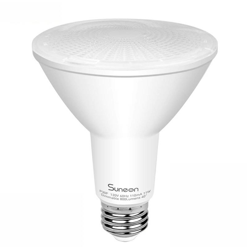 LED PAR30 Long-neck 12W 75W-equivalent CRI80 840LM 40° Dimmable AC100-130V LED Light Bulb