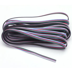 22Guage RGBW RGBWW LED Strip Extension Cable 5pin 5Color Stand Wire Bonded Flat Cable for SMD5050 RGBW RGBWW Color