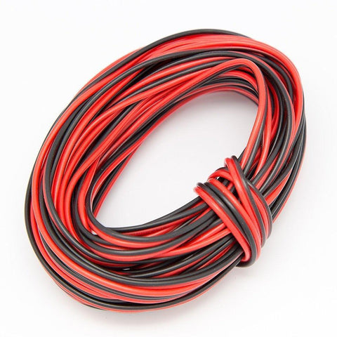 Image of 22Guage Red&Black LED Strip Extension Cable 2pin 2 Color Stand Wire Bonded Flat Cable for SMD5050 3528 5630 2538 Single Color