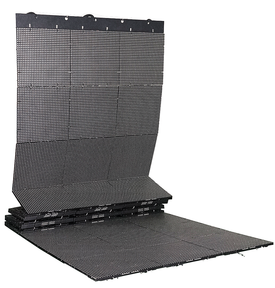 15mm Super Slim LED Curtain Display Screen 360° Foldable Patented 3.9mm|6.0mm|7.8mm Pixel Pitch Indoor LED Display