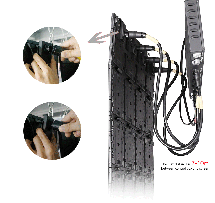 15mm Super Slim LED Curtain Display Screen 360° Foldable Patented 3.9mm|6.0mm|7.8mm Pixel Pitch Indoor LED Display