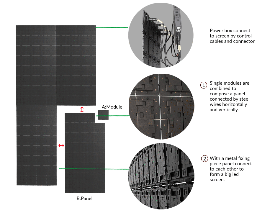15mm Super Slim LED Curtain Display Screen 360° Foldable Patented 3.9mm|6.0mm|7.8mm Pixel Pitch Indoor LED Display
