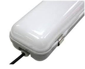 Milky White Cover T8 LED Tube Lights with Striped Clear Tri-proof  T8 Tube Fixture for Single Tube