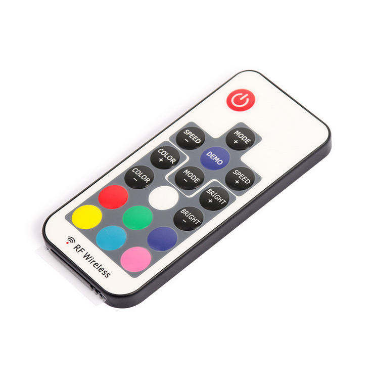 DC 12V-24V RF163 IP65 Waterproof Wireless RGB Controller with Mini RF Wirelless 17keys Remote Controller for SMD5050 3528 RGB LED Strip Lights