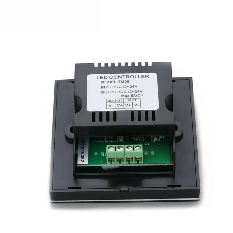 12V-24V DC TM06 Wall Panel Touchable Color Ring LED Dimmer Controller for Single Color LED Strips
