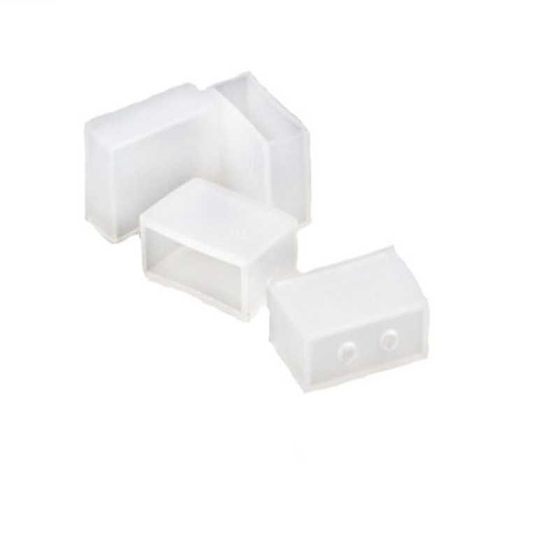 50 Pcs / Pack Single Color End Cap used for IP67 or IP68 10mm Wide SMD5050 or 8mm SMD3528 LED Flexible Strip