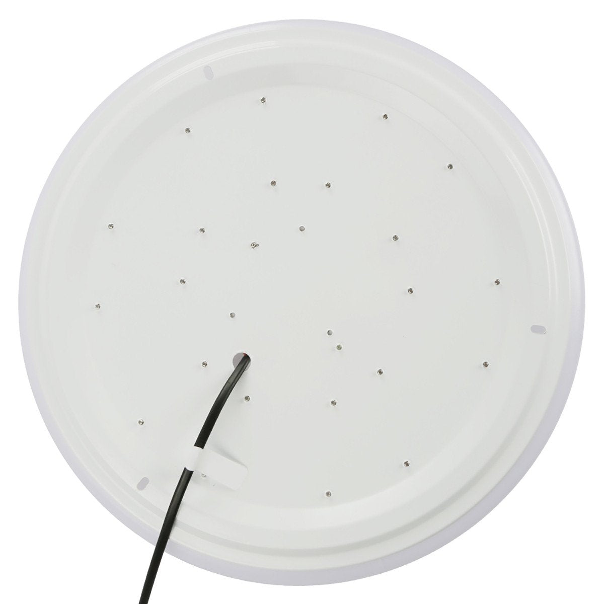 24W 14.96 inch (380mm) LED Ceiling Light Fixture CCT changable & Dimmable with RF controller Round Acrylic Shade White Finish Modern LED Flush Mount