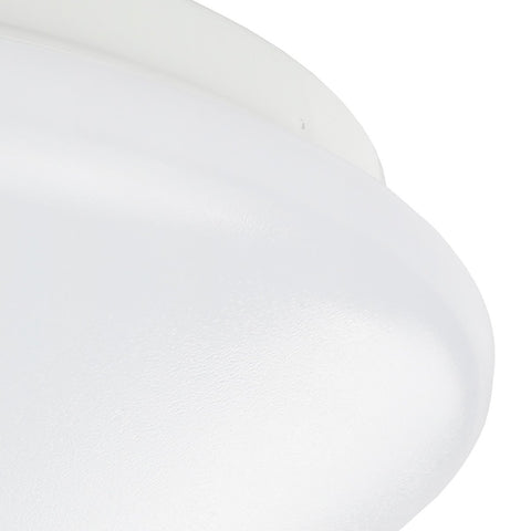 Image of 36W 19.68 inch (500mm) odern LED Flush Mount Ceiling Light Fixture Round Acrylic Shade White Finish Mushroom Shape and CCT changable with RF control