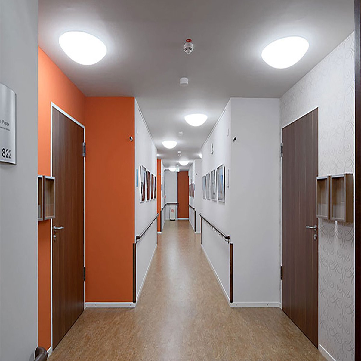 24W 14.96 inch (380mm) LED Ceiling Light Fixture CCT changable & Dimmable with RF controller Round Acrylic Shade White Finish Modern LED Flush Mount