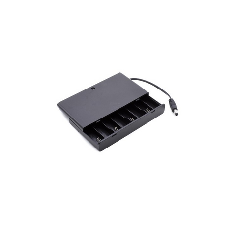 Image of Hot Sale 8x AA Battery 12V Storage Holder Box Case Battery Pack with ON-OFF Switch Black with DC plug cable in side