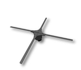 Free Shipping 60cm 3D Hologram WiFi App Cloud Control Advertising Display LED Fan- 4 Blades 720pcs LEDs 1200Nits Ideal for Store/Casino/Restaurant/Bar Signs