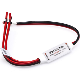 Mini Amplifier 2 Channel for 5V 12V or 24V for Single Color LED Flexible Strip Lights